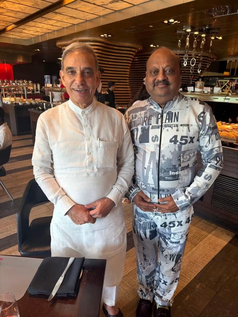Pyarelal Gundecha with distinguished official — Yash Veera Films felicitation