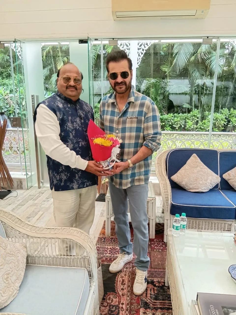 Producer Pyarelal Gundecha meeting Sanjay Kapoor
